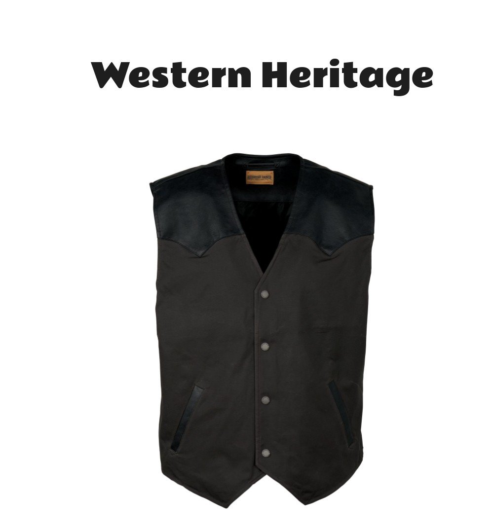 RedHead Ranch Richland Waxed Cotton Western Vest