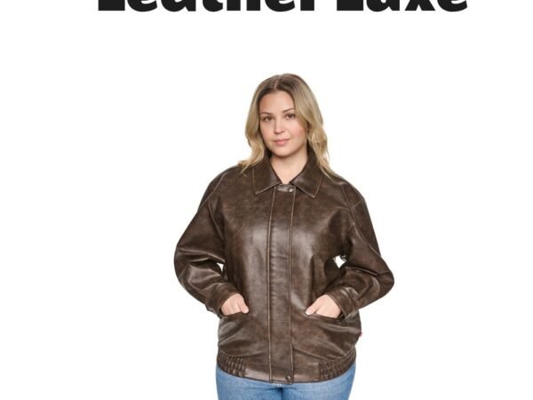 Levi's Plus Size Relaxed-Fit Faux Leather Bomber Jacket