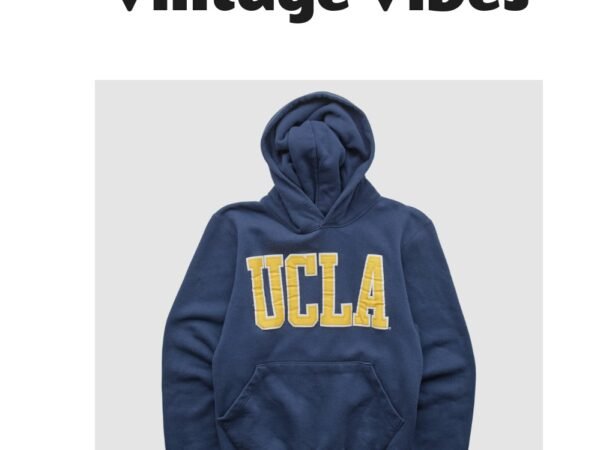 UCLA Bruins Gold Standard 90s Hooded Pullover Sweatshirt - Navy