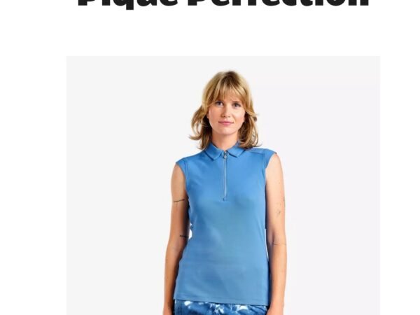 Nivo Nikki Sleeveless Pique Polo Shirt