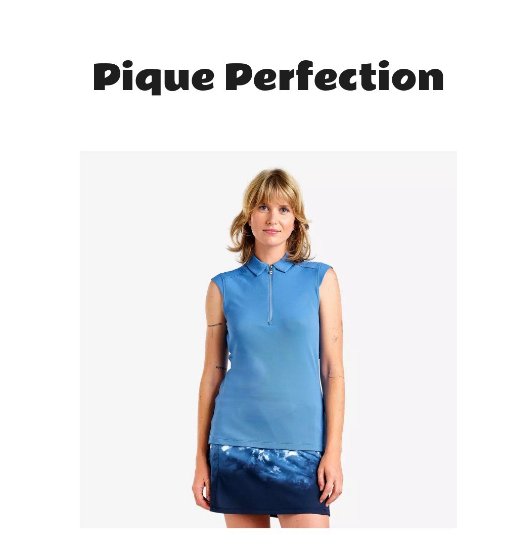 Nivo Nikki Sleeveless Pique Polo Shirt