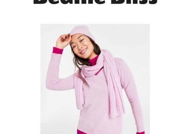 Charter Club Women's Cashmere Beanie & Scarf Set