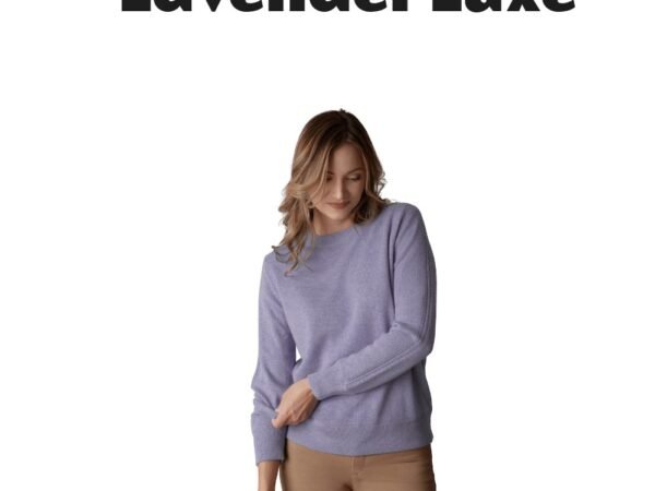 LuxLined Women's Itch-Free Cashmere Crewneck Sweater