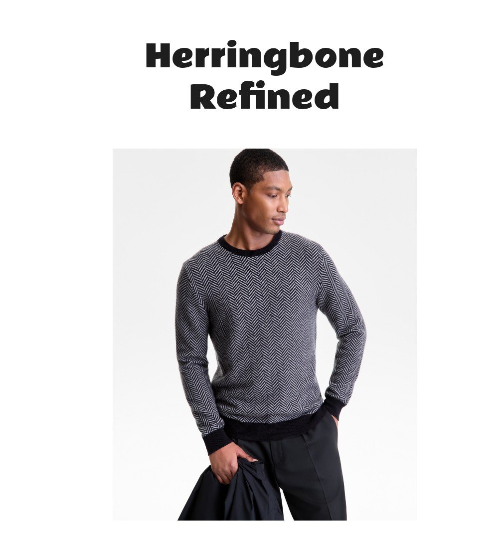 Club Room Men's Regular-Fit Herringbone Cashmere Sweater