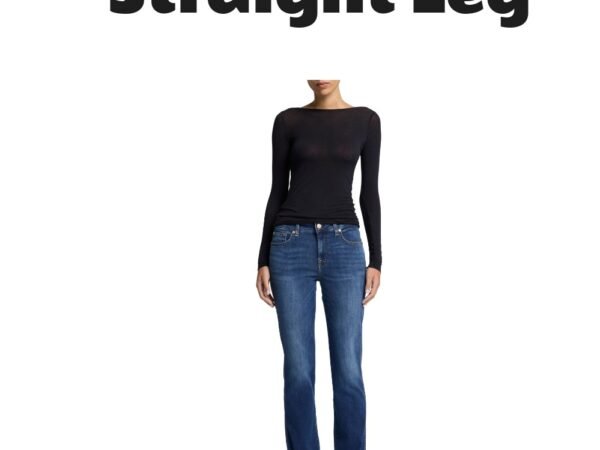 7 For All Mankind Women's Kimmie Straight-Leg Mid-Rise Jeans Cambridge
