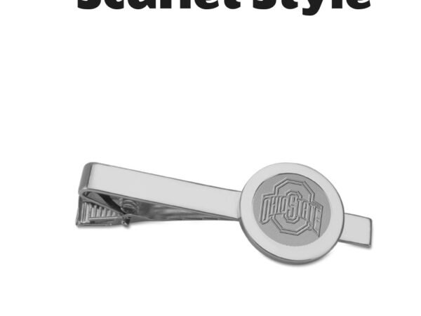 Ohio State Buckeyes Silver Tie Bar