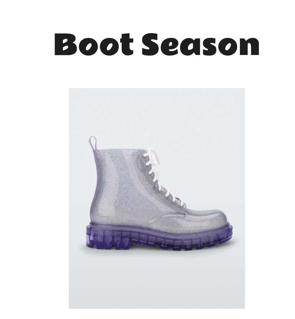 Melissa Coturno Combat Boot