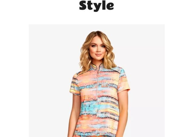 Jamie Sadock Kaleidoscope Short Sleeve Top