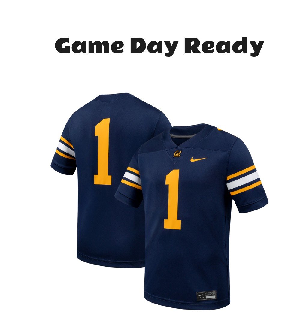 Men's Nike Cal Bears Game Football Jersey Navy