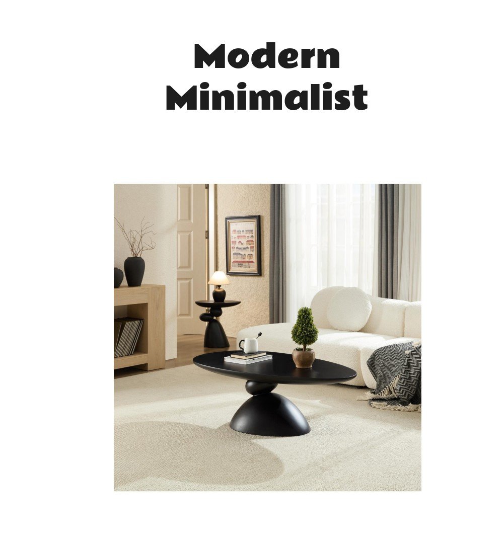 Streamdale Lucky Stone Oval Coffee Table