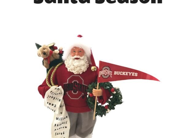 Ohio State Buckeyes 12" Proud Santa