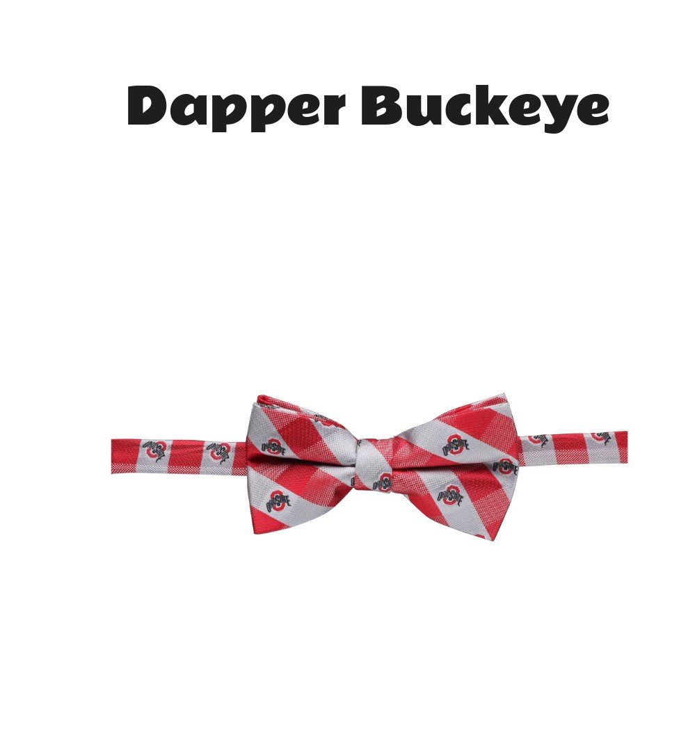 Ohio State Buckeyes Check Bow Tie