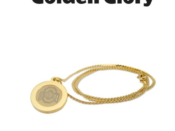 Ohio State Buckeyes Gold Pendant Necklace