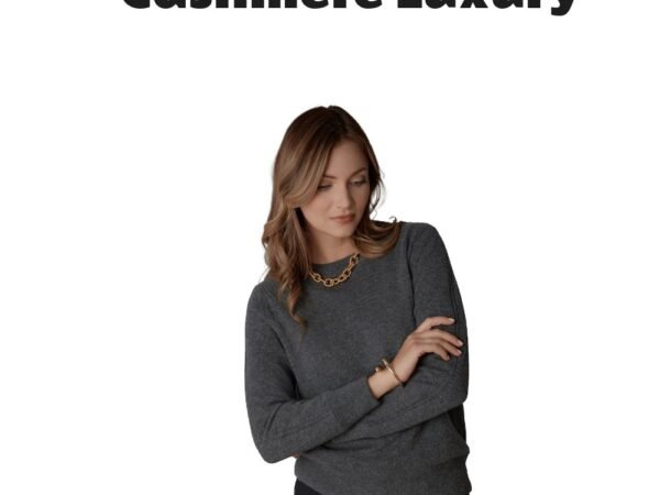LuxLined Women's Itch-Free Cashmere Crewneck Sweater