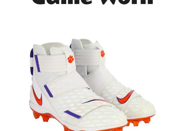 Clemson Tigers Team-Issued White Savage Cleats