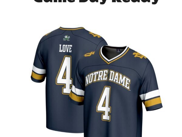 Youth Jeremiyah Love Notre Dame Fighting Irish Football Fashion Jersey