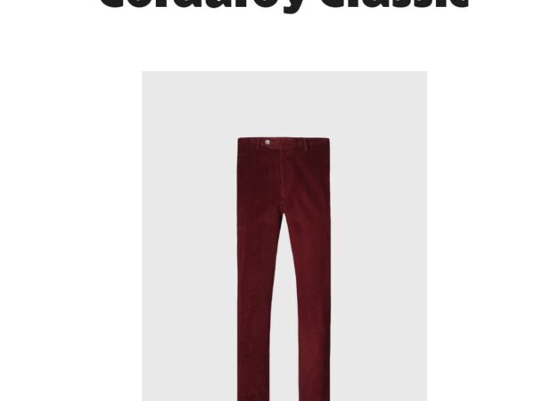 Cotton Wide Wale Corduroy Trouser