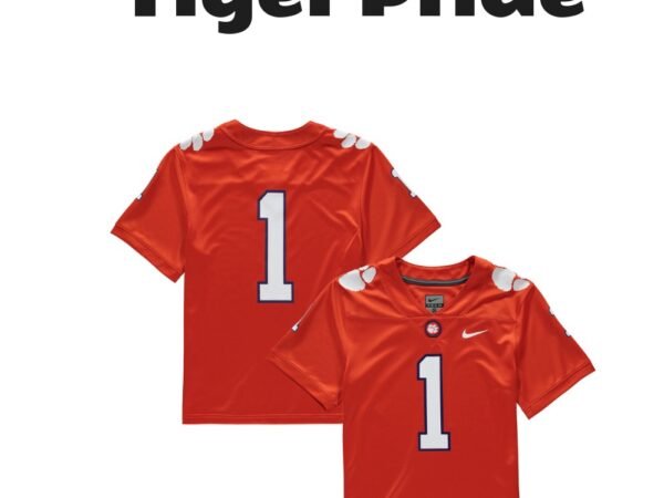 Nike #1 Clemson Tigers Youth Replica Football Jersey