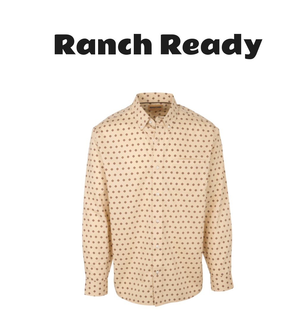 RedHead Ranch Rifle Falls Wrinkle-Free Button-Down Shirt