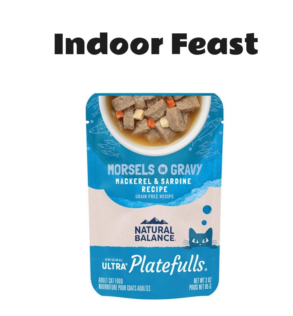 Natural Balance Platefulls Mackerel & Sardine in Gravy Indoor Formula Adult Wet Cat Food