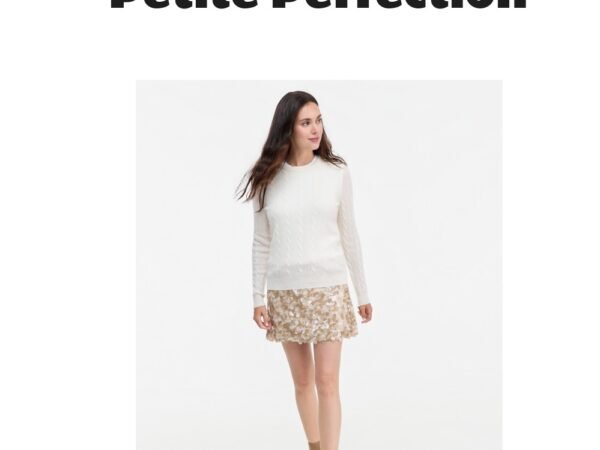 Charter Club Petite Cable-Knit Crewneck Cashmere Sweater