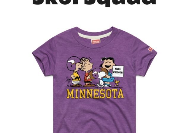 Youth Minnesota Vikings x Peanuts Skol Vikings! Tri-Blend T-Shirt