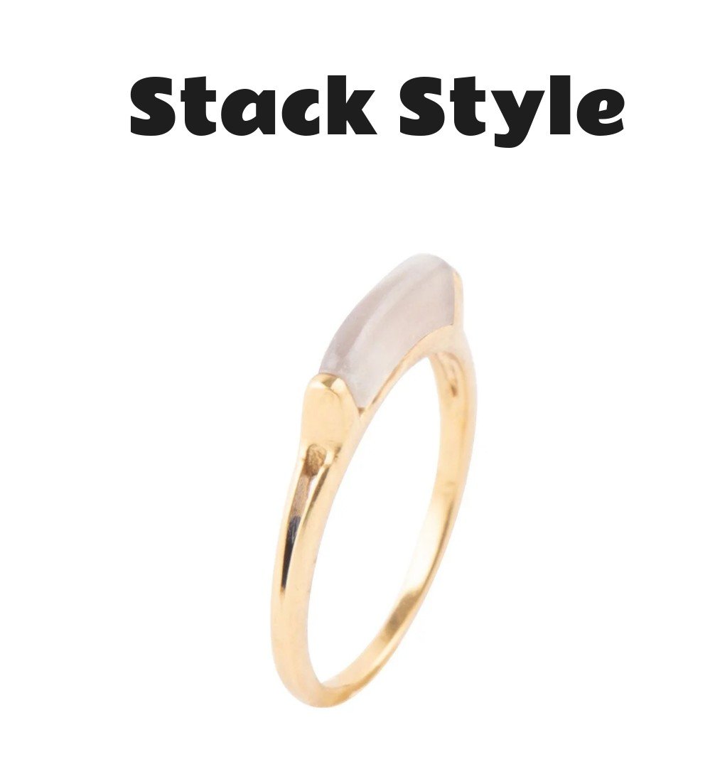 Stackable Botswana Agate Ring