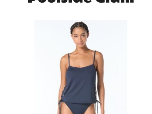 Michael Michael Kors Grommet Tankini Top & Bikini Bottom