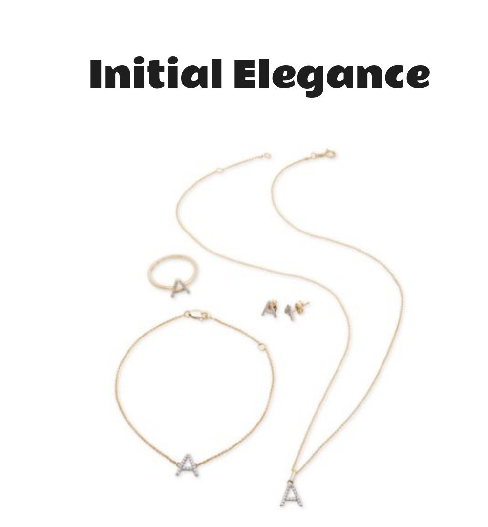 Diamond Initial Jewelry Collection In 14k Gold