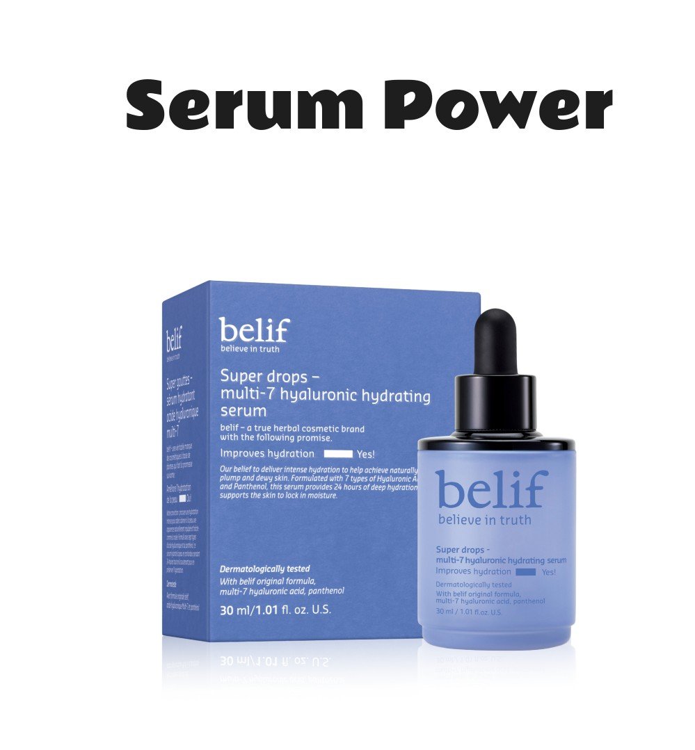 Belif Super Drops Multi-7 Hyaluronic Hydrating Serum