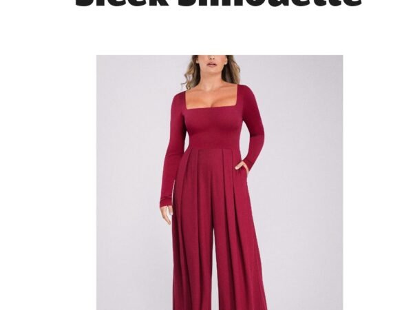 Bare Essentials AirSlim Square Neckline Built-In Shaping Jumpsuit