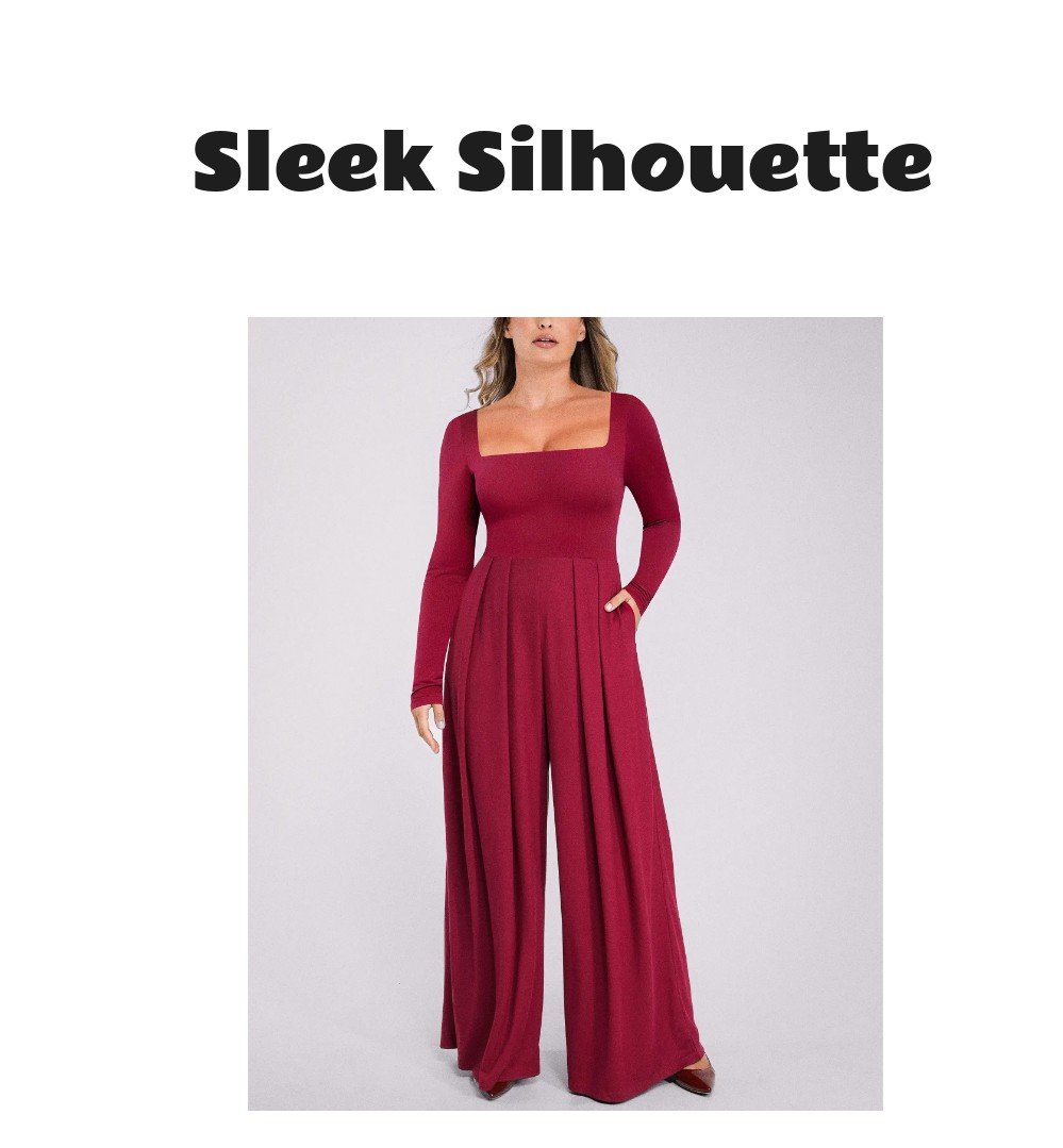 Bare Essentials AirSlim Square Neckline Built-In Shaping Jumpsuit