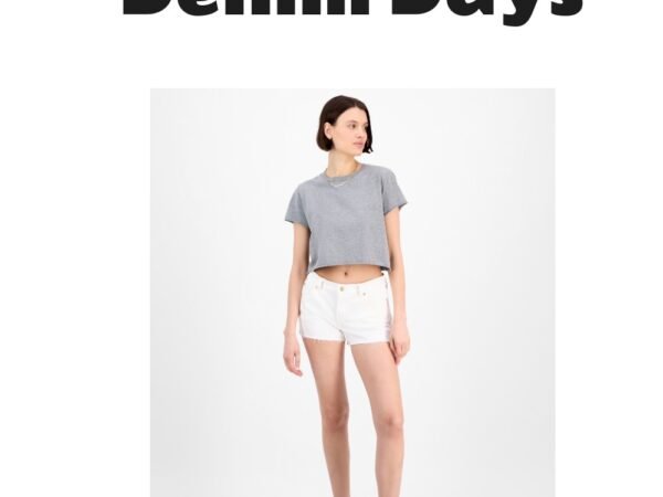 7 For All Mankind Women's Mid-Rise Cut-Off Denim Shorts