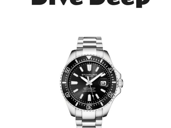 Stuhrling Depthmaster 3950A Quartz Diver Watch