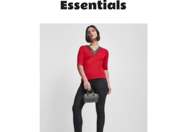 DKNY Women's Embellished Neck Ribbed Sweater & Ponte Ankle Pant Set