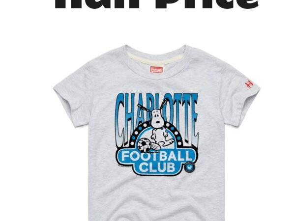 Youth Charlotte FC MLS x Peanuts Snoopy Graphic Tri-Blend T-Shirt
