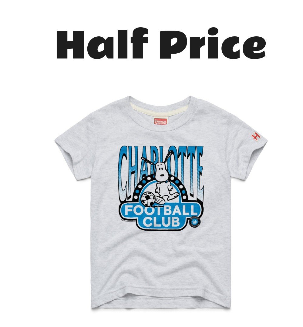 Youth Charlotte FC MLS x Peanuts Snoopy Graphic Tri-Blend T-Shirt