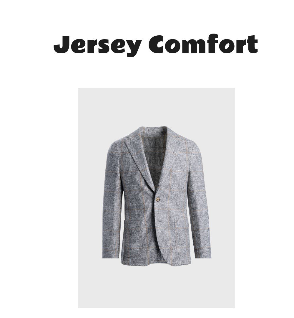 Jersey Plaid Soft Jacket