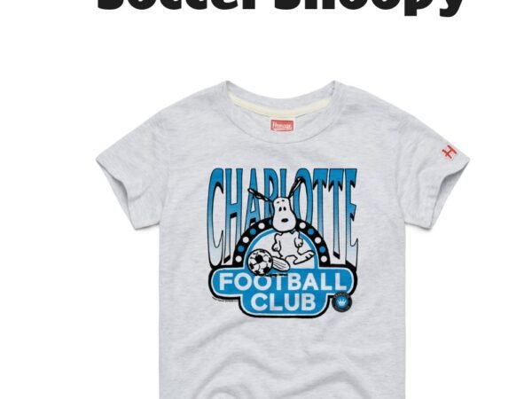 Youth Charlotte FC MLS x Peanuts Snoopy Graphic Tri-Blend T-Shirt