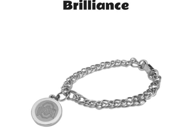 Ohio State Buckeyes Silver Charm Bracelet