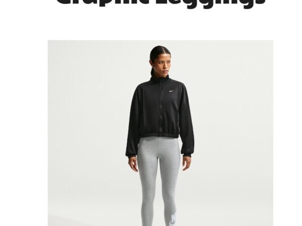Women's Nike Sportswear Classics High-Waisted Graphic Leggings Grey