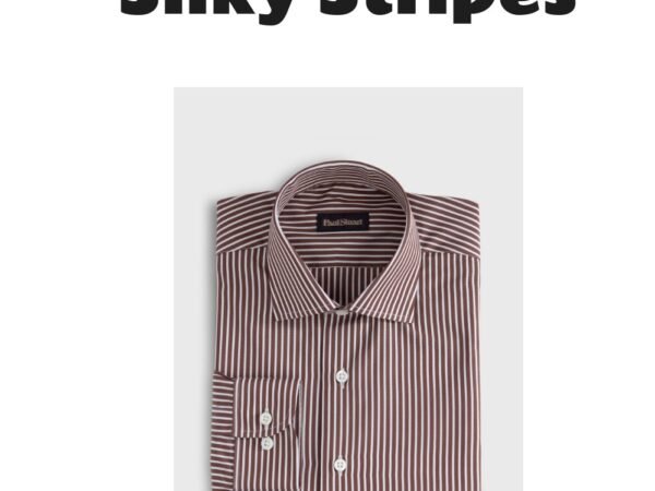 Silky Cotton Stripe Sport Shirt