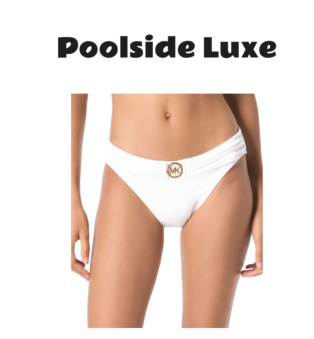 Michael Michael Kors Logo-Ring Bikini Bottoms