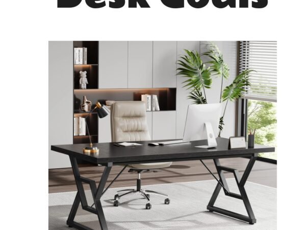 S6 Home Office Executive Desk - Black