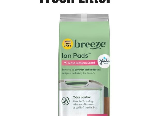Purina Tidy Cats Breeze Rose Blossoms Scented Cat Litter Box Pads Refill