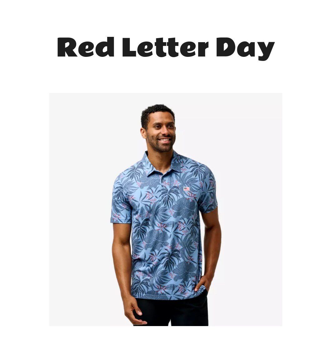 TravisMathew Red Letter Day Polo