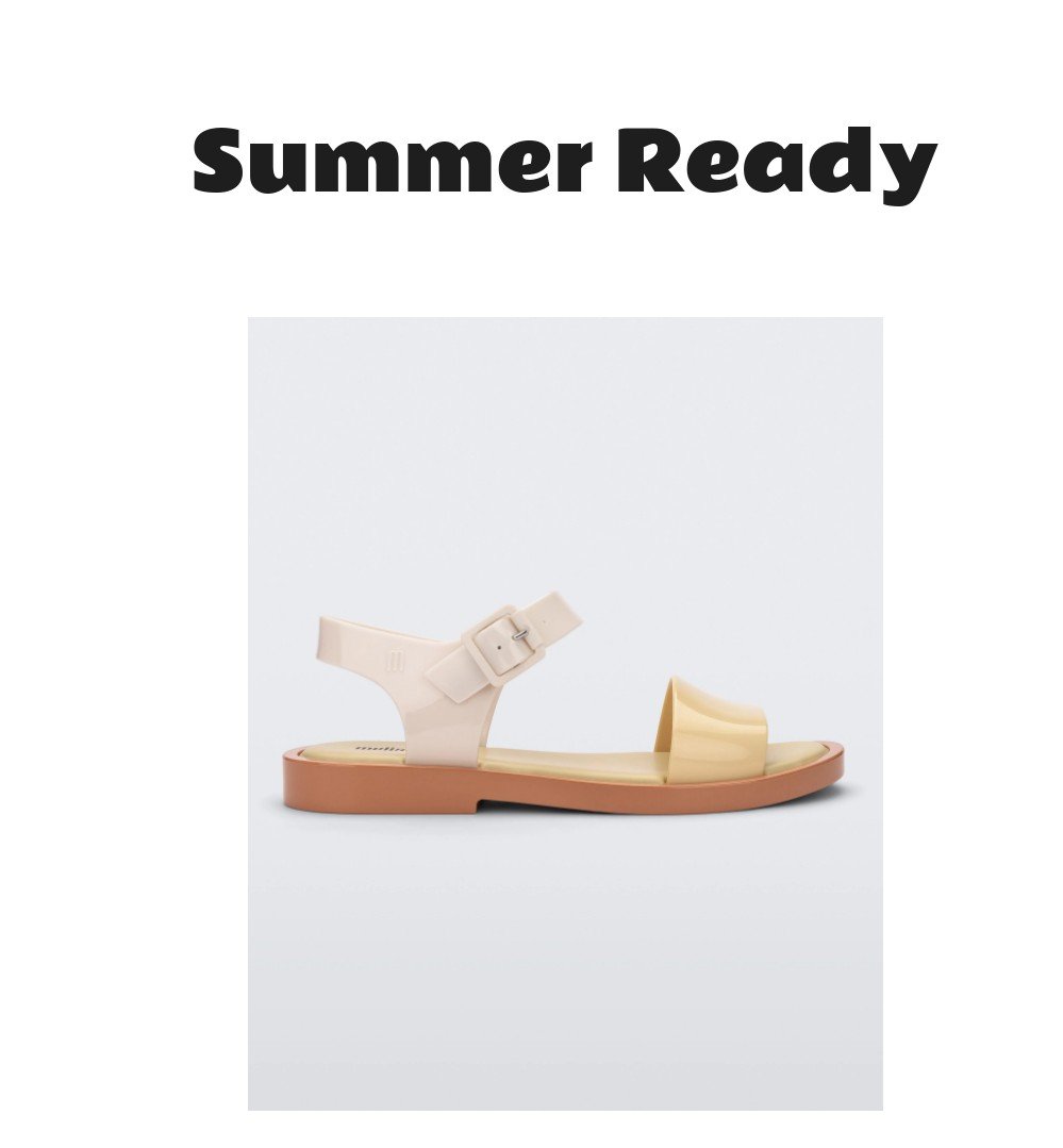 Melissa Mar Sandal Beige Yellow