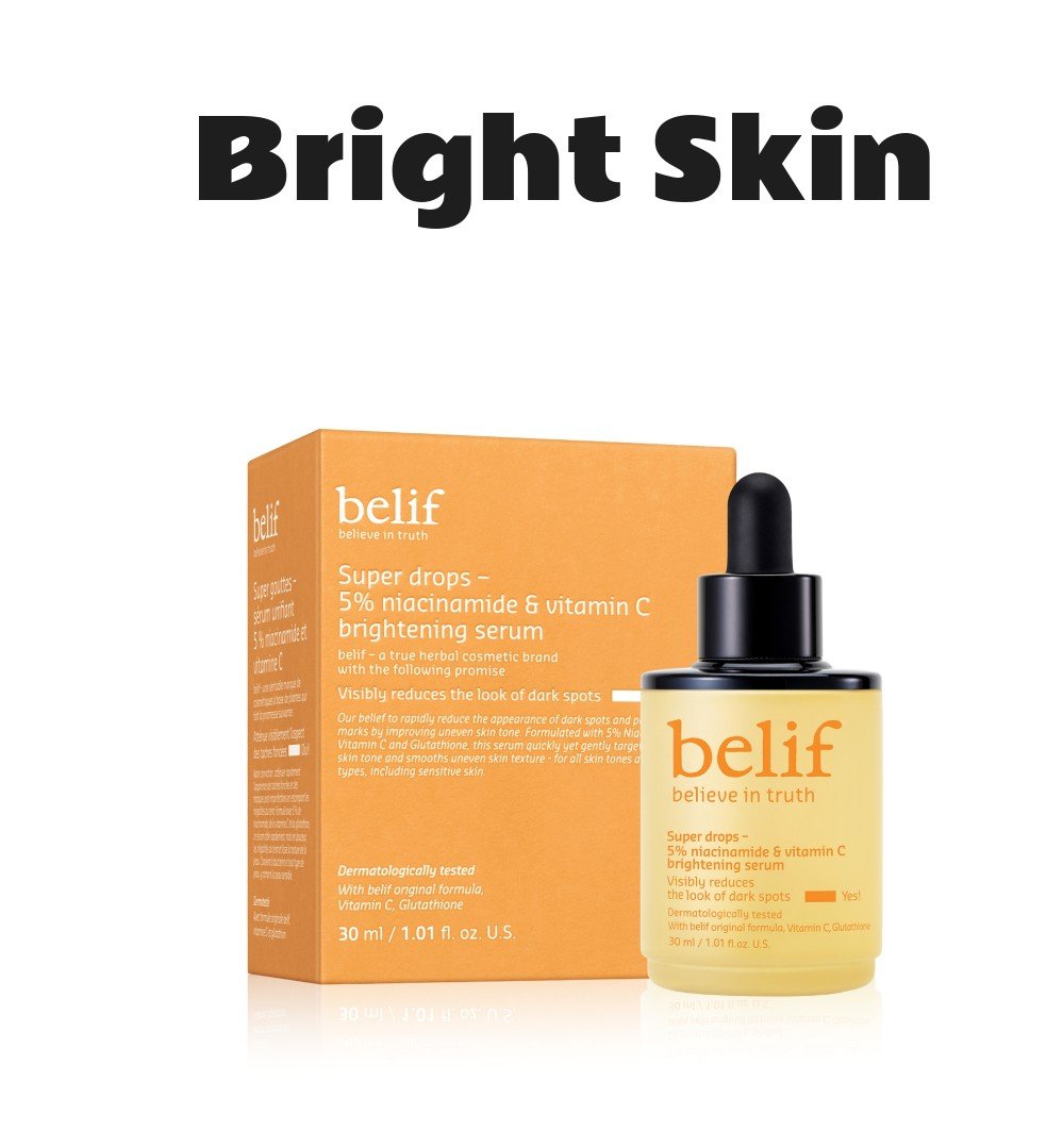 Belif Super Drops Niacinamide & Vitamin C Brightening Serum