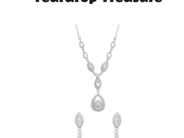 Wrapped In Love Diamond Teardrop Jewelry Collection in 14k White Gold