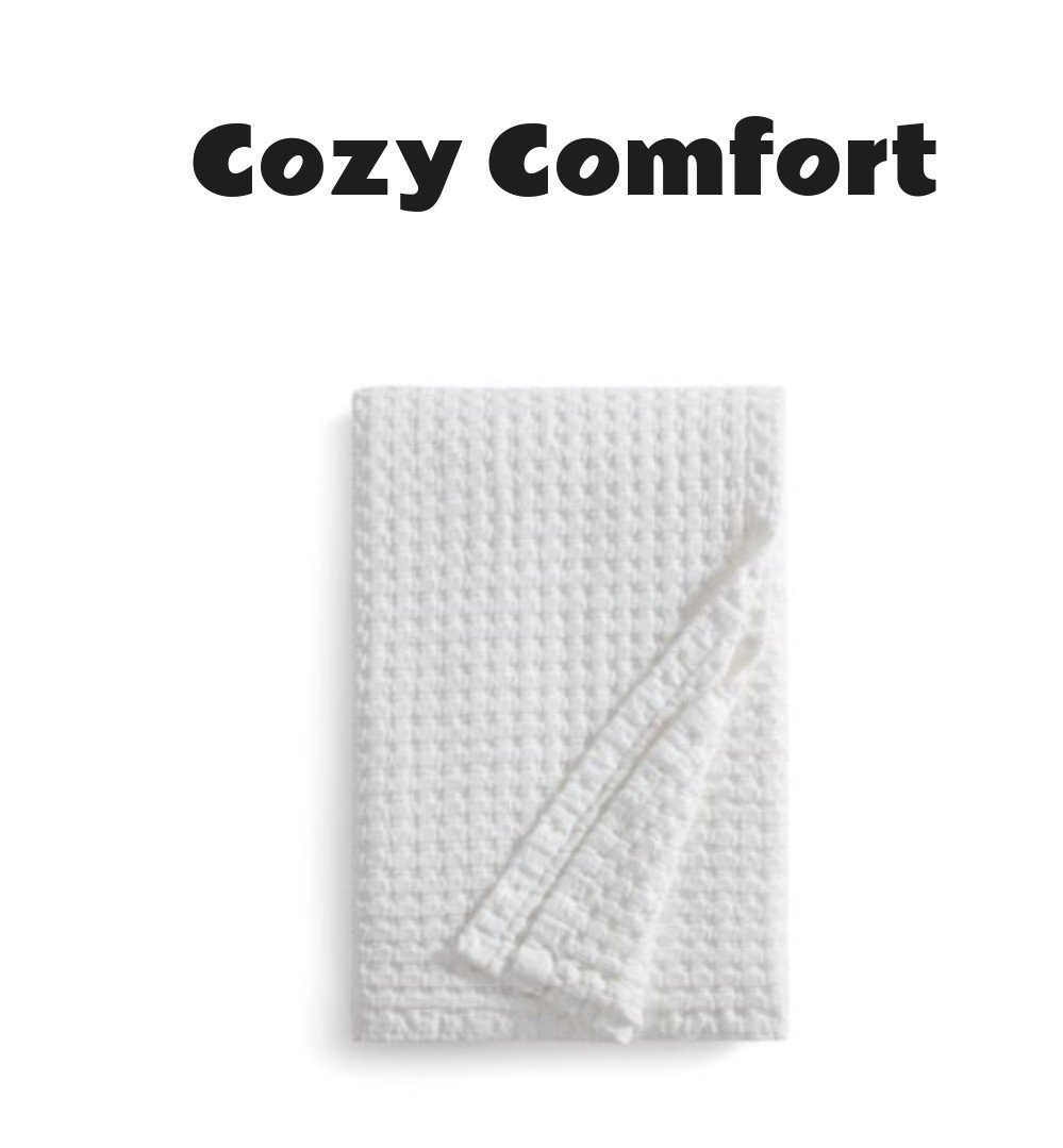 DKNY Pure Cotton Waffle Blanket